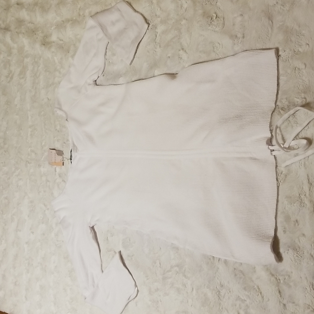 BTFBM Sweater Dress Size Large White New